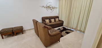 Living Room in 2 BHK Apartment at Aurum Q Residences, Ghansoli – for Rent