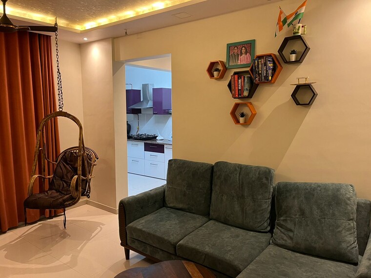 Living Room, puranik-rumah-bali 1 Bedroom 395 Sq.Ft. Apartment In Ghodbunder Road Thane 8510326