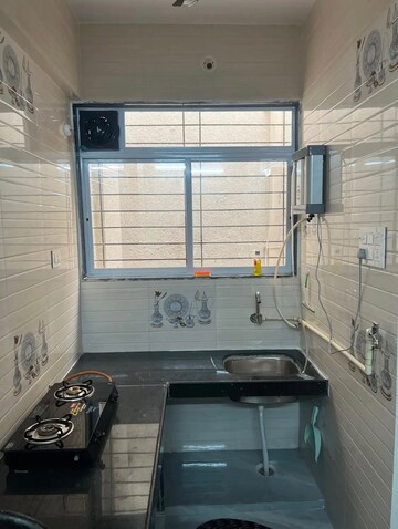 Kitchen in 1 RK Apartment at The Wadhwa Atmosphere, Mulund West – for Rent