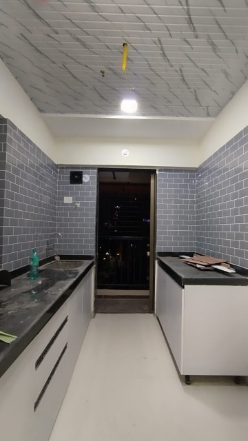 Kitchen in 2 BHK Apartment at Raunak City Phase 2, Kalyan West – for Rent