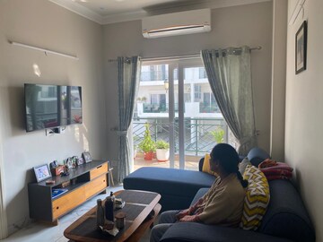 Living Room in 3 BHK Apartment at Central Park Flower Valley Aqua Front Towers, Sohna Sector 33 – for Rent