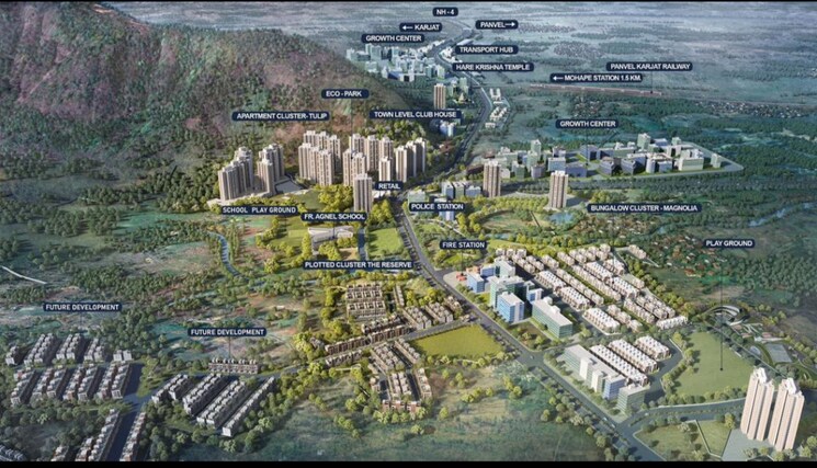 Exterior View, wadhwa-wise-city 4 Bedroom 2000 Sq.Ft. Apartment In Old Panvel Navi Mumbai 8510885