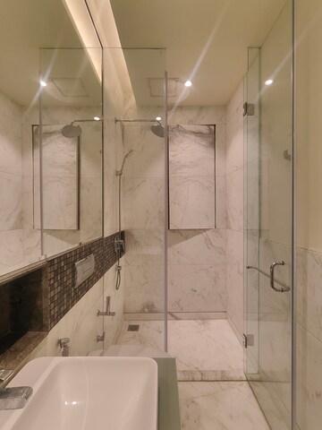 Bathroom in 2 BHK Apartment at Bhartiya Leela Residences, Thanisandra Main Road – for Sale