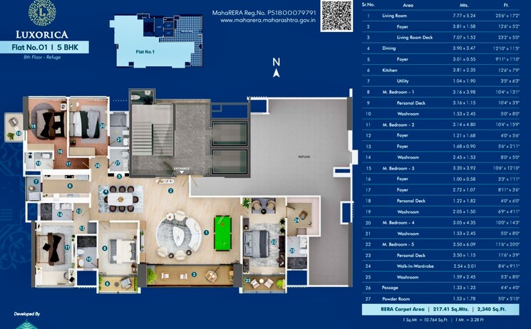 undefined, malad west 4 Bedroom 1630 Sq.Ft. Apartment In Malad West Mumbai 8509270