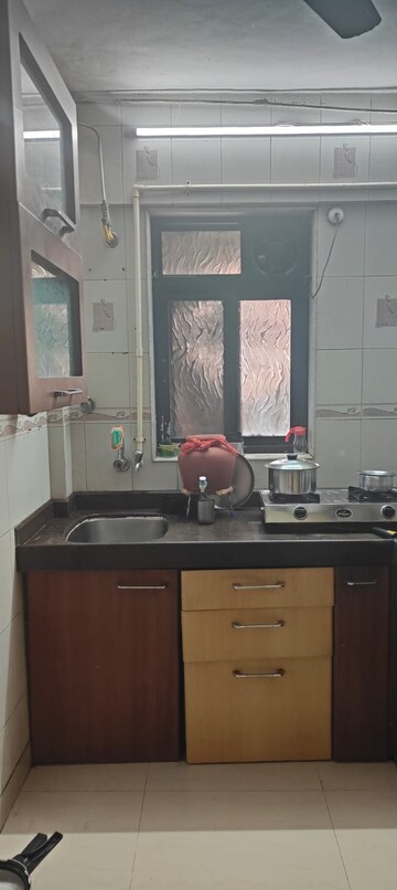 Kitchen in 1 RK Apartment at Gokul Garden CHS, Kandivali East – for Rent