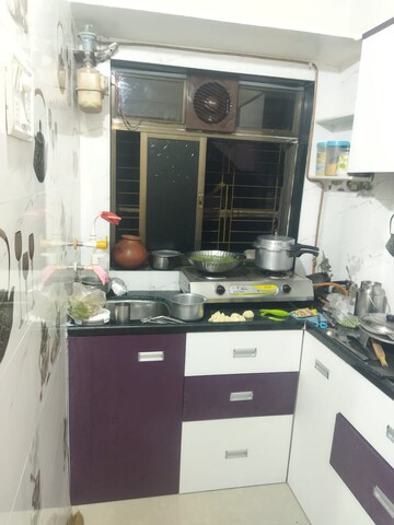 Kitchen in 1 RK Apartment at Jinal Chs, Kandivali East – for Rent