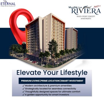 1.5 BHK Apartment – Exterior View View at Eternal Manhattan Riviera, Jagatpura - for Sale