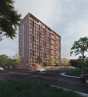 1 BHK Apartment – Exterior View View at Okay Plus Solitaire Suites, Ramnagariya - for Sale