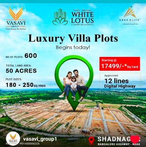  Plot – Exterior View View at Vasavi Archana White Lotus, Kethireddipally - for Sale