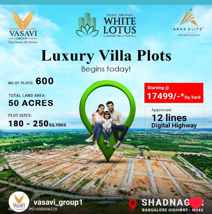 Plot For Sale in Vasavi Archana White Lotus
