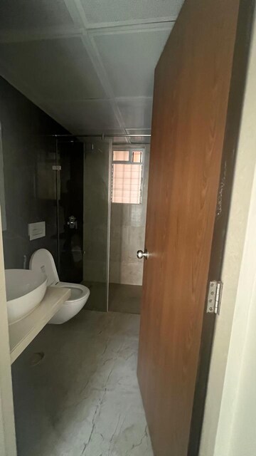 Bathroom in 2 BHK Apartment at Ashar Axis, Majiwada – for Rent