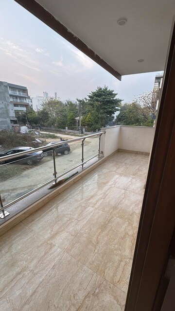 Balcony in 3 BHK Builder Floor at Ansal Sushant Apartments, Sushant Lok I – for Rent