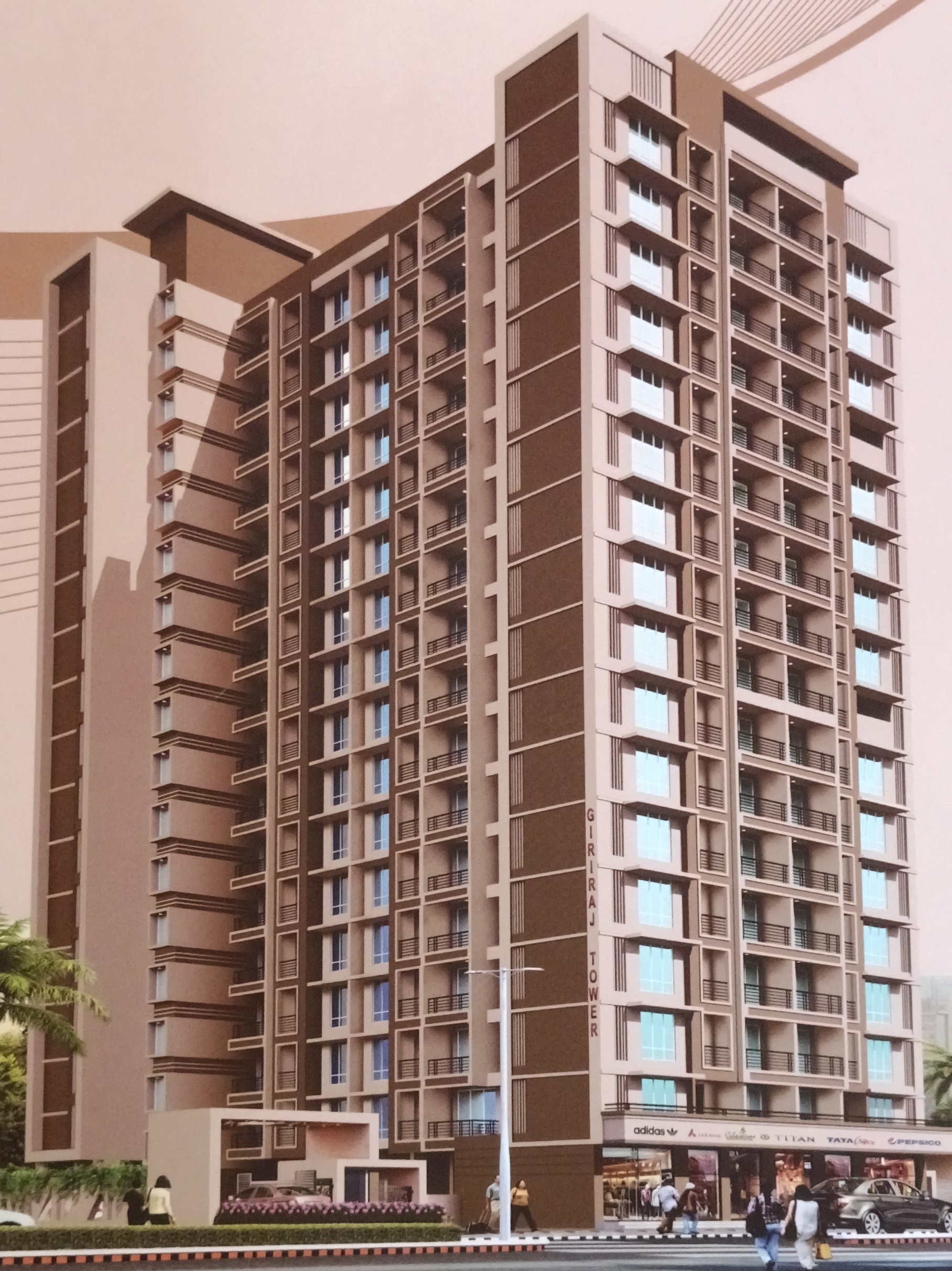 1 BHK Apartment For Sale in Giriraj Tower