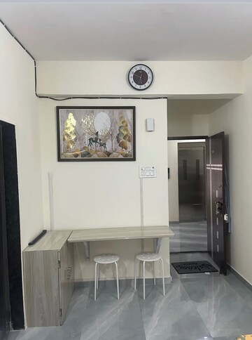 Living Room in 1 RK Apartment at Joy Homes CHS Ltd, Bhandup West – for Rent
