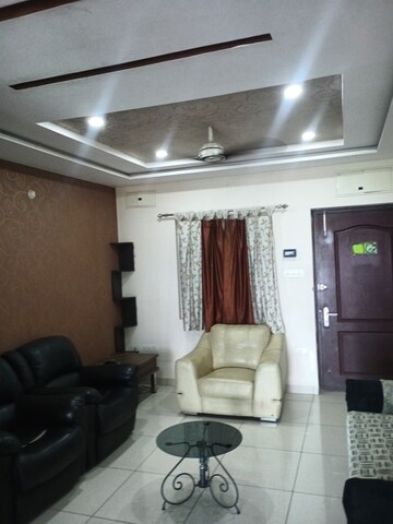 Living Room in 3 BHK Apartment at Aparna HillPark Lake Breeze, Chanda Nagar – for Rent