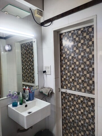 Bathroom in 1 RK Apartment at Rustomjee Verdant Vistas, Majiwada – for Rent
