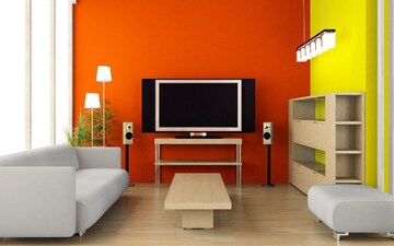 Living Room in 4 BHK Apartment at Rustomjee Crown, Prabhadevi – for Rent