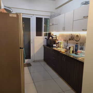 Kitchen in 2 BHK Apartment at Rajesh Raj Infinia, Evershine Nagar – for Rent
