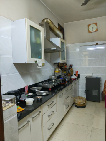 Kitchen in 3 BHK Builder Floor at Panchsheel Park – for Rent