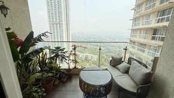 Balcony in 2 BHK Apartment at L&T Crescent Bay T2, Parel – for Rent