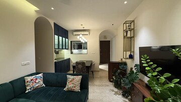 Living Room in 2 BHK Apartment at L&T Crescent Bay T2, Parel – for Rent