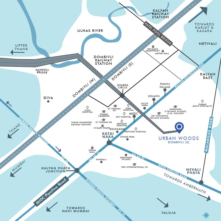 undefined, rustomjee-urban-woods 3 Bedroom 963 Sq.Ft. Apartment In Dombivli East Thane 8513644