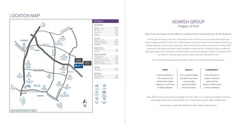 4 BHK Villa – Map Location View at Adarsh Tranqville, Chikkagubbi Village - for Sale
