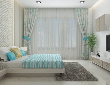 Bedroom in 3 BHK Apartment at Gurukrupa Marina Enclave, Malad West – for Sale