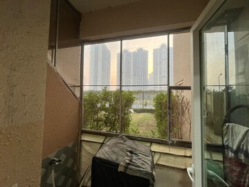 Balcony in 3 BHK Apartment at Sam Palm Olympia, Sector 16c Greater Noida – for Rent
