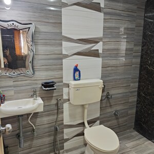 Bathroom in 3 BHK Apartment at Dharti Kailash Tower, Kamothe Sector 35 – for Sale