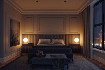 Bedroom in 3 BHK Apartment at Lodha Palais, Kothrud – for Sale