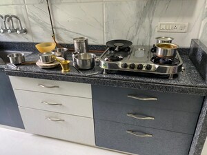 Kitchen in 3 BHK Apartment at Atlanta Heights, Prabhadevi – for Sale