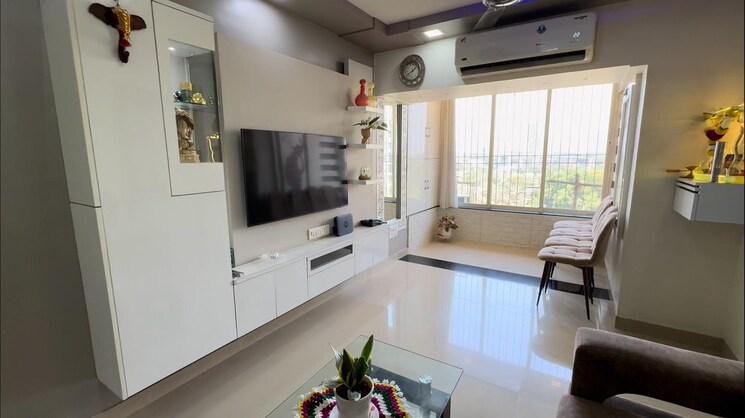 Living Room, dosti-group-maitri-gardens 1 Bedroom 500 Sq.Ft. Apartment In Oswal Park Thane 8514036