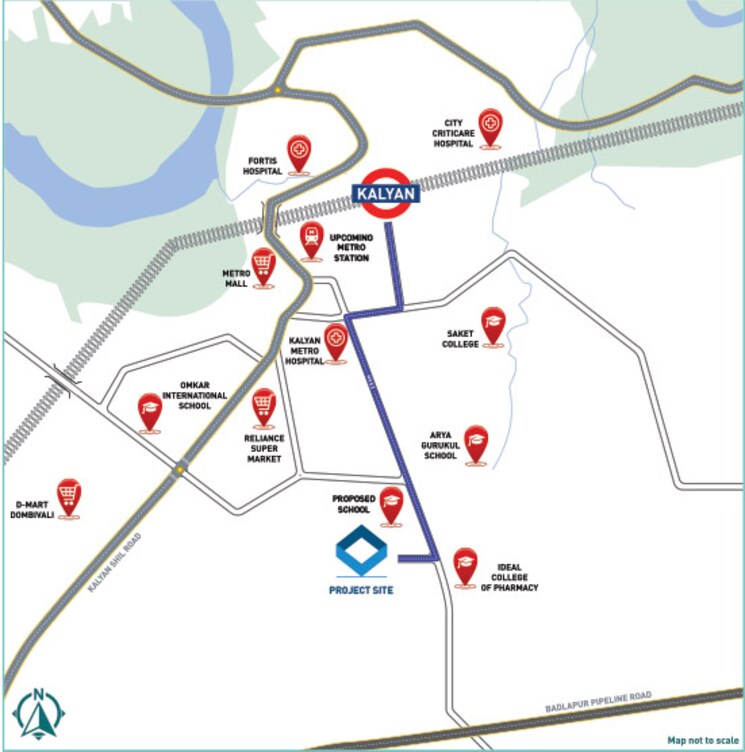 undefined, kohinoor-eden 1 Bedroom 442 Sq.Ft. Apartment In Kalyan East Thane 8514046