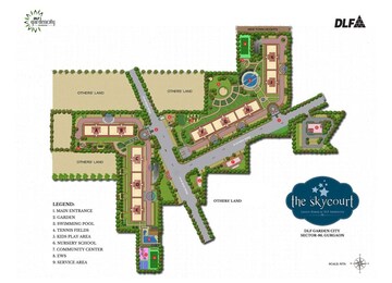 Master Plan in 3.5 BHK Apartment at DLF The Skycourt, Sector 86 – for Sale