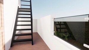 Staircase in 2.5 BHK Villa at Trichy Madurai Road – for Sale