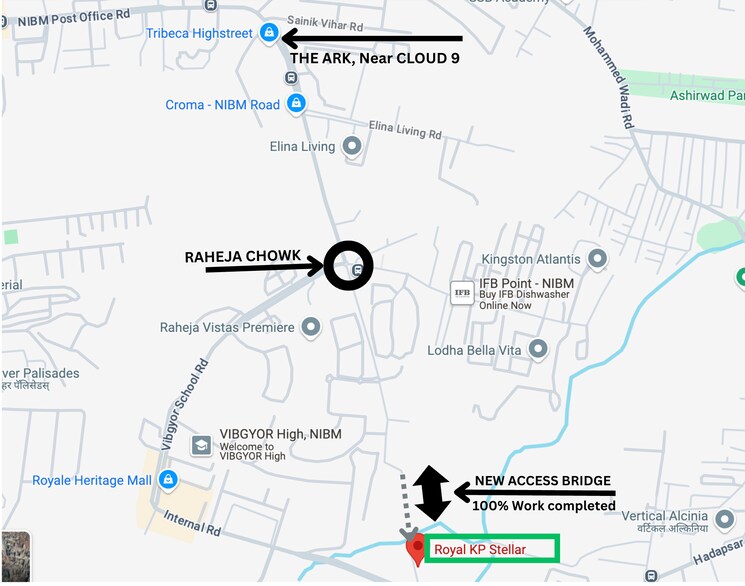 Map Location, kanifnath-royal-kp-stellar Commercial Shop 1200 Sq.Ft. In Mohammadwadi Pune 8514253