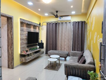 Living Room in 1 BHK Apartment at Athene CHS, Majiwada – for Rent