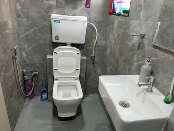Attached Bathroom in 1 BHK Apartment at Athene CHS, Majiwada – for Rent
