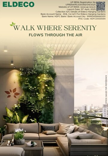 Living Room in 3 BHK Apartment at Gomti Nagar – for Sale