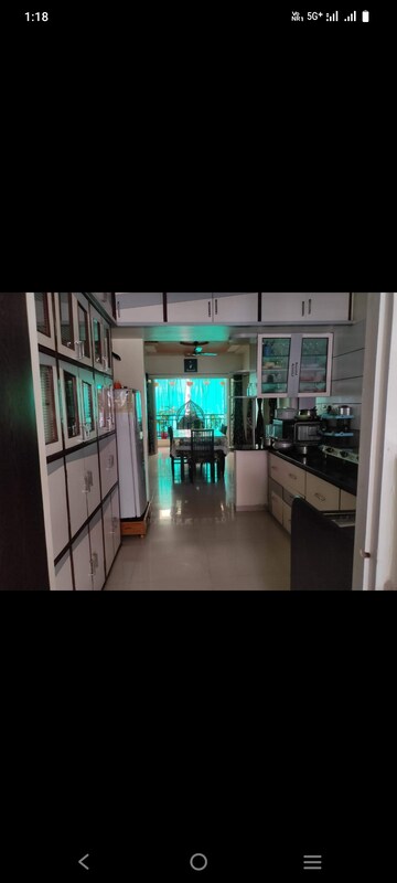 Kitchen in 3 BHK Apartment at Terrace, Chandkheda – for Rent