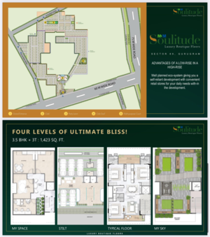 3 BHK Apartment – Map Location View at M3M Soulitude, Sector 89 - for Sale