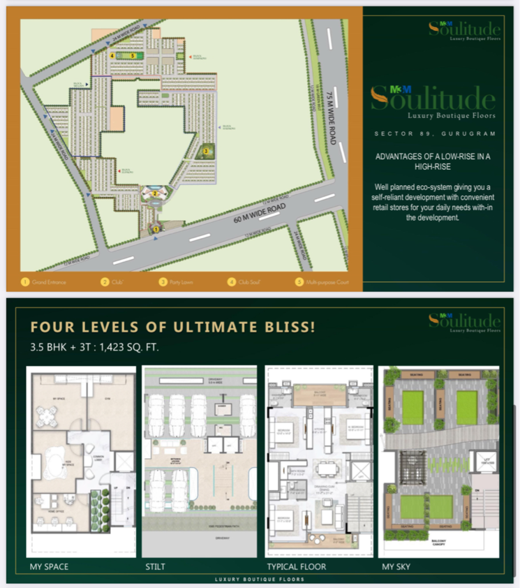 Map Location, m3m-soulitude 3 Bedroom 1620 Sq.Ft. Apartment In Sector 89 Gurgaon 8515915