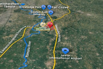 3 BHK Apartment – Map Location View at Nimbus The Palm Village, Sector 22a Yamuna Expressway - for Sale