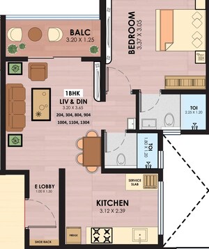  1 BHK Apartment at Dhayari – for Sale