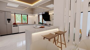 Kitchen in 4 BHK Independent House at Pudussery – for Sale