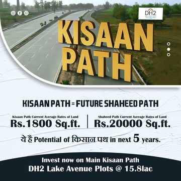  Plot – Exterior View View at Kisan Path - for Sale