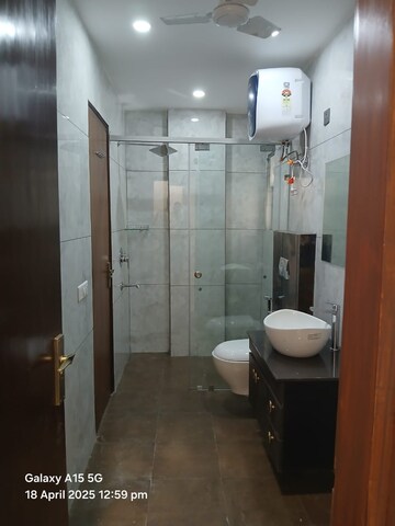 Attached Bathroom in 3 BHK Builder Floor at Saket – for Rent