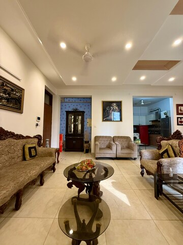 Living Room in 3 BHK Apartment at Sushma Crescent, Dhakoli Village – for Sale