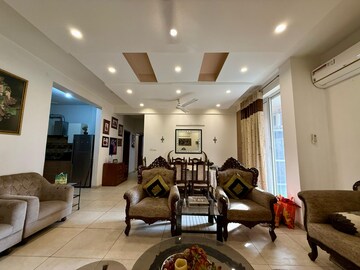 Living Room in 3 BHK Apartment at Sushma Crescent, Dhakoli Village – for Sale